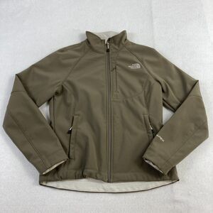 The North Face TNF APEX Jacket Women's Small Brown Soft Shell Fleece Lined